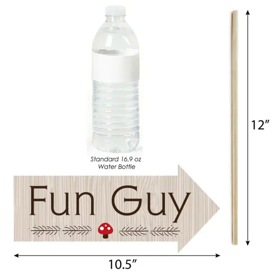 Big Dot of Happiness Funny Woodland Creatures - Baby Shower or Birthday Party Photo Booth Props Kit - 10 Piece {4}