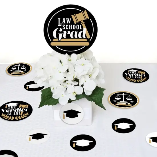 Big Dot of Happiness Law School Grad - Future Lawyer Graduation Party Giant Circle Confetti - Party Decorations - Large Confetti 27 Count {7}