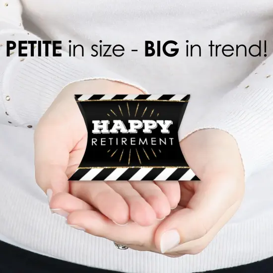 Big Dot of Happiness Happy Retirement - Favor Gift Boxes - Retirement Party Petite Pillow Boxes - Set of 20 {4}