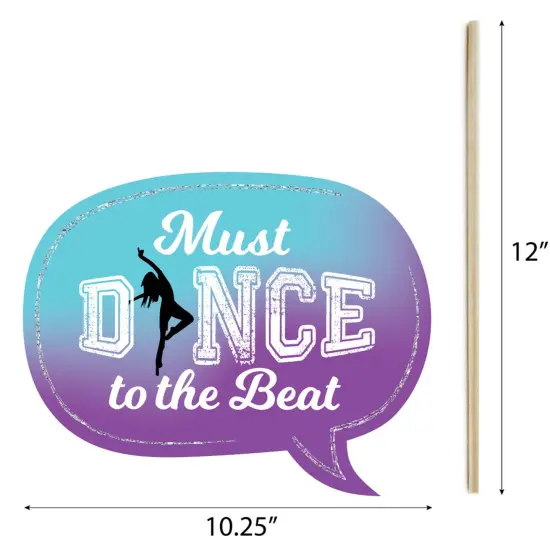 Big Dot of Happiness Must Dance to the Beat - Dance - Birthday Party or Dance Party Photo Booth Props Kit - 20 Count {7}