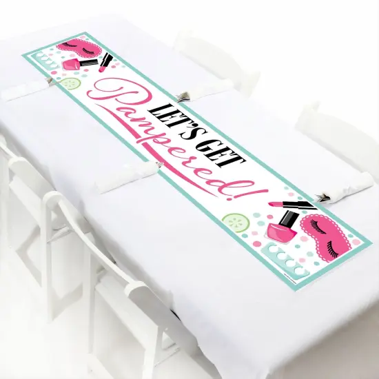 Big Dot of Happiness Spa Day - Girls Makeup Party Decorations Party Banner {7}