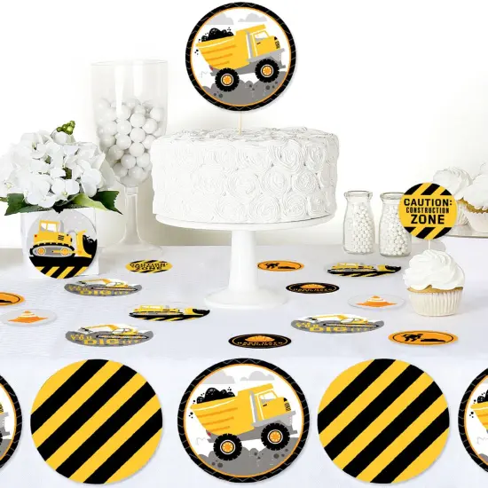 Big Dot of Happiness Dig It - Construction Party Zone - Baby Shower or Birthday Party Giant Circle Confetti - Party D&eacute;cor - Large Confetti 27 Count {6}