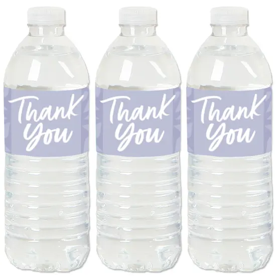 Big Dot of Happiness Purple Elegantly Simple - Guest Party Favors Water Bottle Sticker Labels - Set of 20 {1}