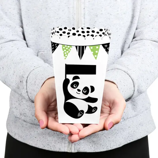 Big Dot of Happiness Party Like a Panda Bear - Baby Shower or Birthday Party Favor Popcorn Treat Boxes - Set of 12 {6}