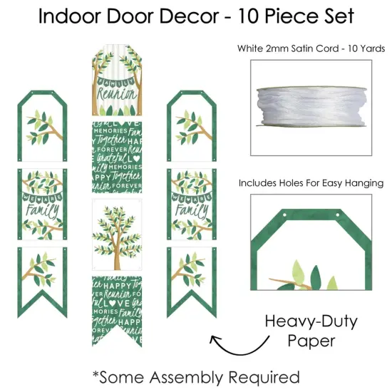 Big Dot of Happiness Family Tree Reunion - Hanging Vertical Paper Door Banners - Family Gathering Party Wall Decoration Kit - Indoor Door Decor {6}