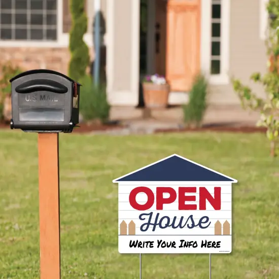 Big Dot of Happiness Open House - Real Estate Yard Sign with Stakes - Double Sided Outdoor Lawn Sign - Set of 3 {3}