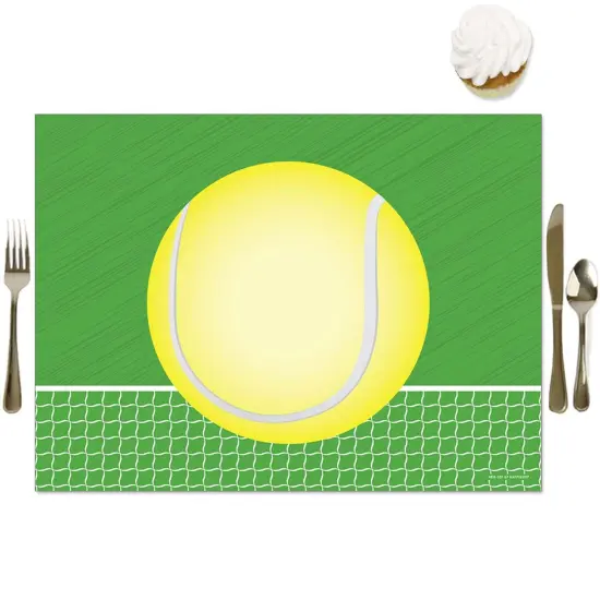 Big Dot of Happiness You Got Served - Tennis - Party Table Decorations - Baby Shower or Tennis Ball Birthday Party Placemats - Set of 16 {1}
