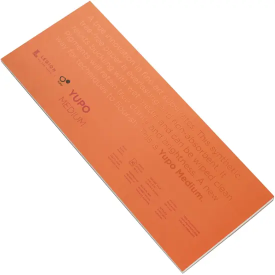 Yupo Medium Pads 6"X15" 10 Sheets/Pkg-White 74lb {2}