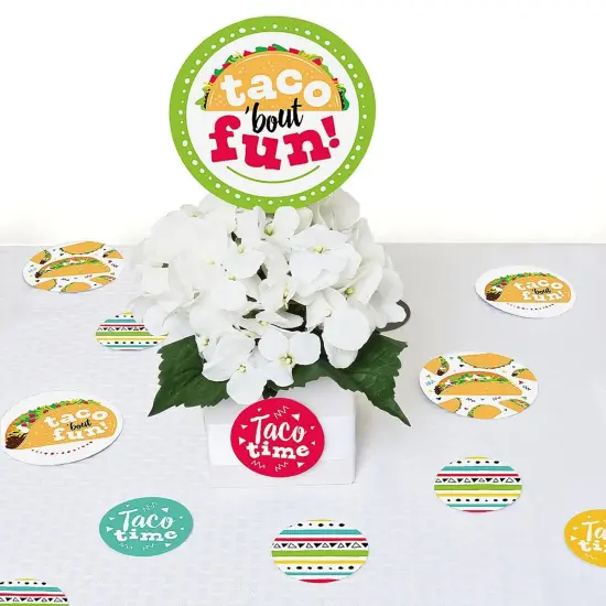 Big Dot of Happiness Taco 'Bout Fun - Fiesta Giant Circle Confetti - Party Decorations - Large Confetti 27 Count {7}