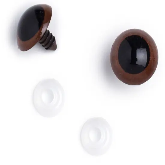 CousinDIY Shank Back Animal Eyes 12mm 6/Pkg {1}