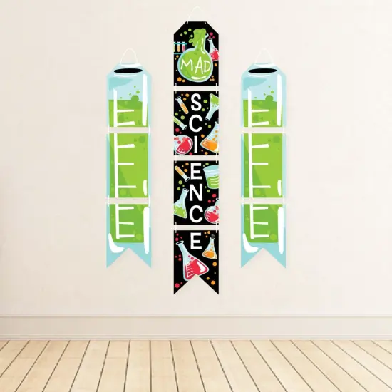 Big Dot of Happiness Scientist Lab - Hanging Vertical Paper Door Banners - Baby Shower Birthday Party Wall Decor Kit - Indoor Door Decor {4}
