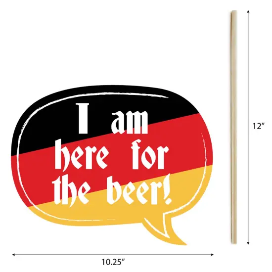 Big Dot of Happiness Oktoberfest - Beer Festival Photo Booth Props Kit - 20 Count {7}
