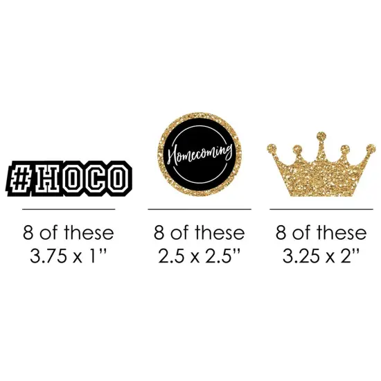 Big Dot of Happiness Hoco Dance - Paper Straw Decor - Homecoming Striped Decorative Straws - Set of 24 {3}