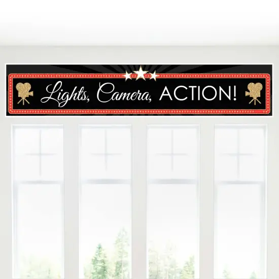 Big Dot of Happiness Red Carpet - Movie Night Party Decorations Party Banner {6}
