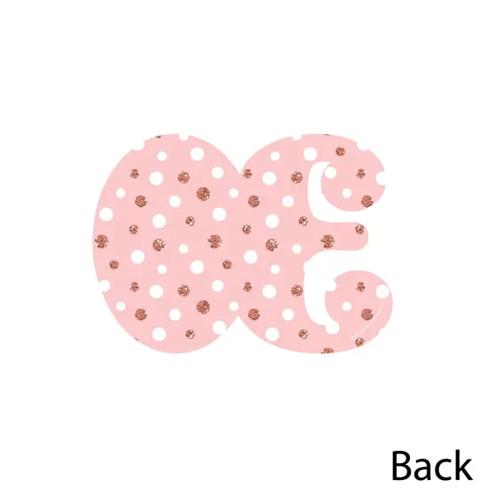 Big Dot of Happiness 30th Pink Rose Gold Birthday - Decorations DIY Happy Birthday Party Essentials - Set of 20 {4}