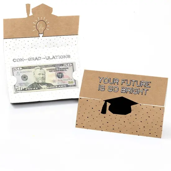 Big Dot of Happiness Bright Future - Graduation Party Money Holder Cards - Set of 8 {1}