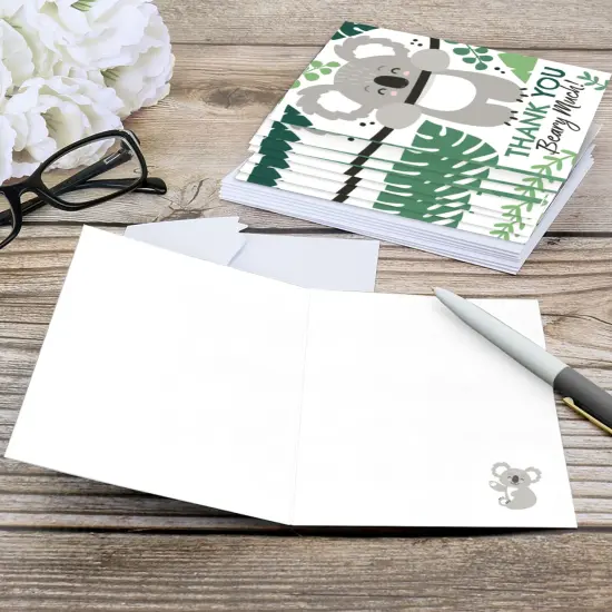 Big Dot of Happiness Koala Cutie - Bear Birthday Party and Baby Shower Thank You Cards (8 count) {6}