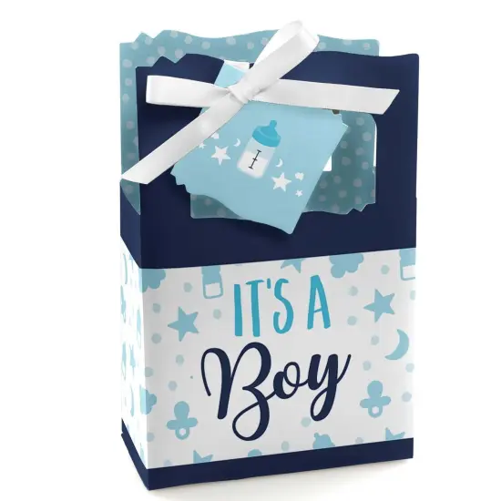 Big Dot of Happiness It's a Boy - Blue Baby Shower Favor Boxes - Set of 12 {1}