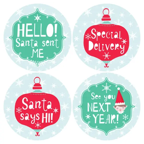 Big Dot of Happiness Elf Squad - Holiday and Christmas Elf Notes - Sticker Set of 12 {6}