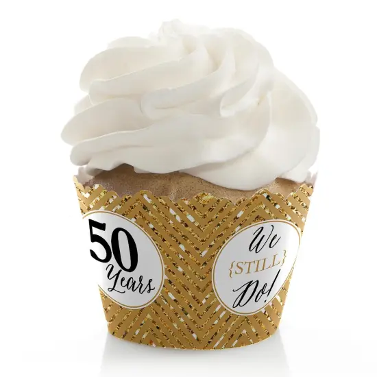 Big Dot of Happiness We Still Do - 50th Wedding Anniversary Party Decorations - Party Cupcake Wrappers - Set of 12 {1}
