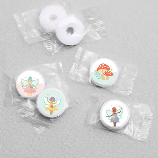 Big Dot of Happiness Let's Be Fairies - Fairy Garden Birthday Party Round Candy Sticker Favors - Labels Fits Chocolate Candy (1 sheet of 108) {4}