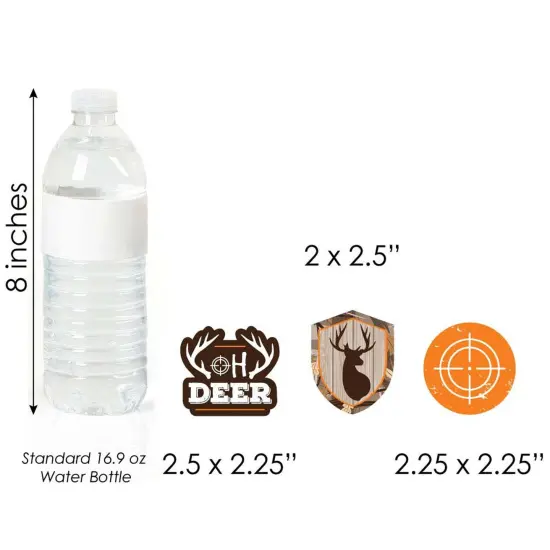 Big Dot of Happiness Gone Hunting - DIY Shaped Deer Hunting Camo Baby Shower or Birthday Party Cut-Outs - 24 Count {6}