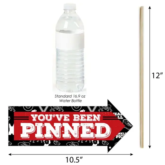 Big Dot of Happiness Funny Own the Mat - Wrestling - Birthday Party or Wrestler Party Photo Booth Props Kit - 10 Piece {4}