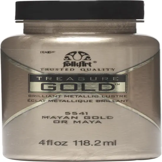 Folkart Treasure Gold Paint 4oz {2}