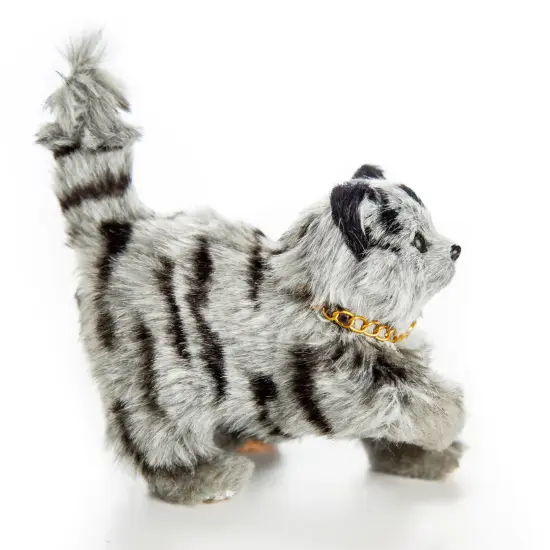 The Queen's Treasures 18 Inch Doll Pet Realistic Grey Striped Kitty Cat {6}