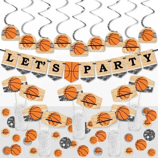 Big Dot of Happiness Nothin&rsquo; But Net - Basketball - Baby Shower or Birthday Party Supplies Decoration Kit - Decor Galore Party Pack - 51 Pieces {1}