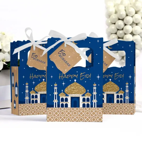 Big Dot of Happiness Eid Mubarak Favor Boxes - Happy Eid - Ramadan Party - Set of 12 {4}