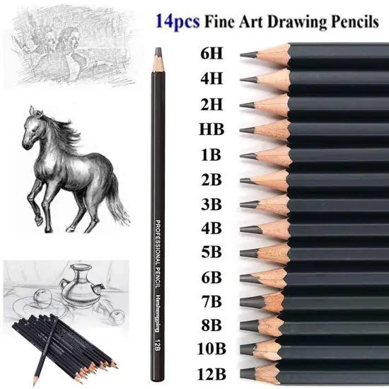 26 Pieces Sketching and Drawing Pencils Set ,Art Supplies Drawing Kit,Graphite Charcoal Professional Pencils Set, Adults Beginners Artist {1}