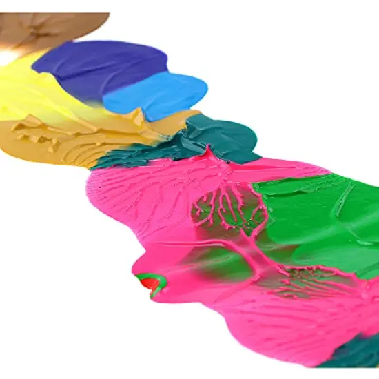 Acrylic Paint Set 12-Color with 3 Paint Brushes for Craft Canvas Rock Art Painting {5}