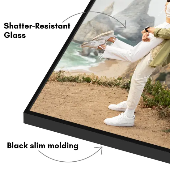 Americanflat Front Loading Picture Frame Set - Set of 6- Multi Picture Frames - Perfect for Photos and Wall Decor - Shatter Resistant Glass - Hanging Hardware with Snap-Out Easel {9}