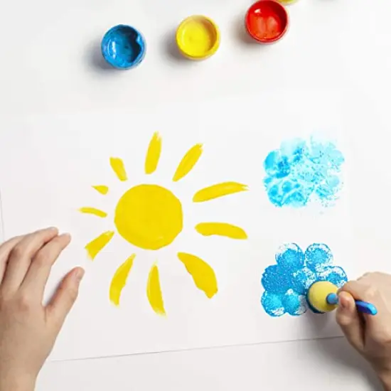 Acrylic Paint Set for Canvas Painting - 8 Colors - Perfect for Holiday Gifts for Young Artists and DIY Projects - Canvas, Paper, Rock, Metal, Plastic and Walls {4}