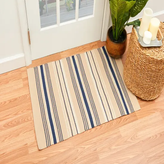 French Stripe Woven Rugs {4}