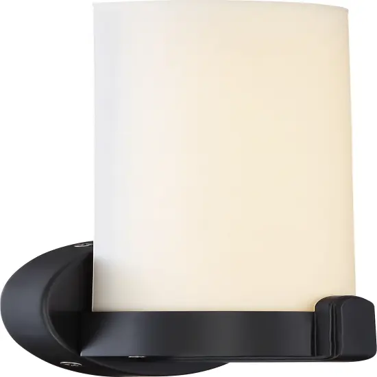 Nuvo Loop 1-Light LED Wall Sconce Vanity Light in Aged Bronze Finish {1}