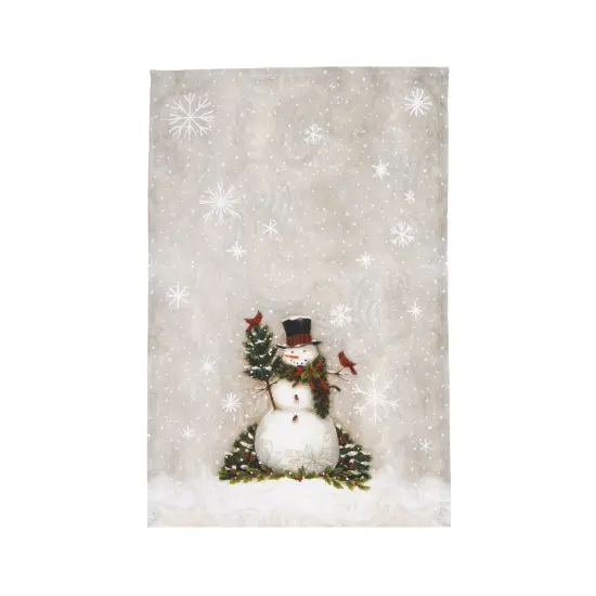 Woodland Santa Printed Towel {1}