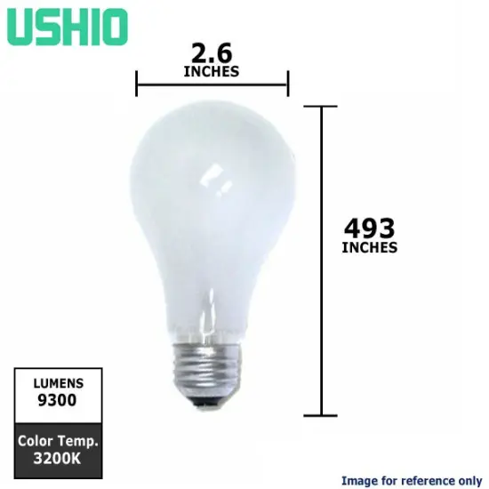 USHIO 300W BAH, INC115V-300W incandescent photo flood lamp {2}