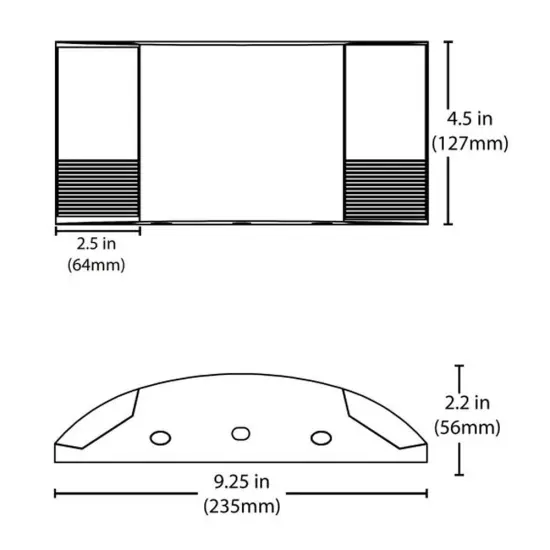 EML Series Compact Adjustable Emergency LED Light Fixture White {2}