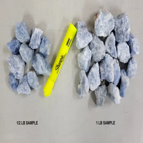 Blue Calcite Rough Stones Bulk {4}