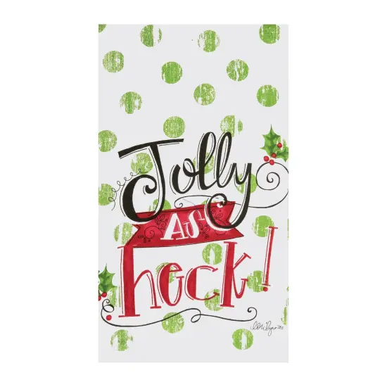 Jolly As Heck Printed Flour Sack Kitchen Towel Dishtowel {1}