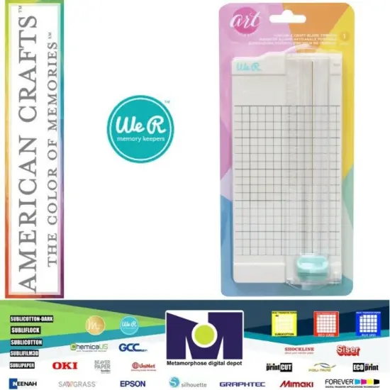 Markers and Tools - American Crafts Craft Blade Trimmer 9.5" Mini Rainbow Geometric - (1 Piece) 34006676 {1}