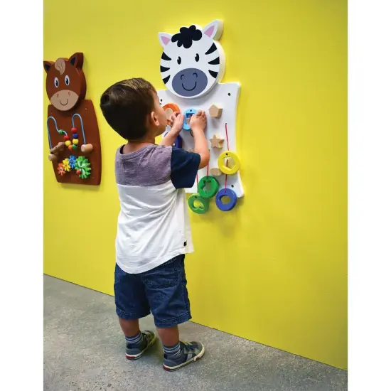 Zebra Activity Wall Panel - Toddler Activity Center {3}