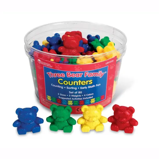 Three Bear Family&reg; Counters Basic Set, Set of 80 {1}