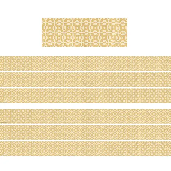 Classroom Cottage Buttercup Straight Border Trim, 35 Feet Per Pack, 6 Packs {1}