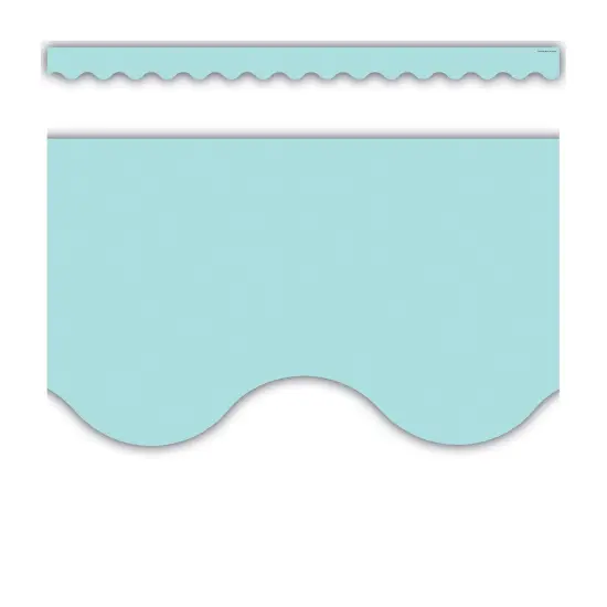 Pastel Blue Scalloped Border Trim, 35 Feet Per Pack, 6 Packs {2}