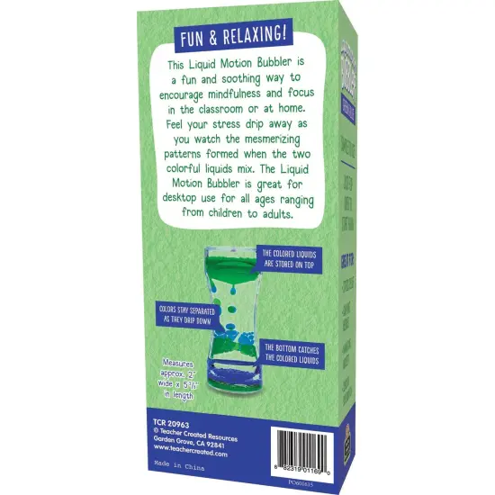 Liquid Motion Bubbler, Green & Blue, Pack of 6 {3}