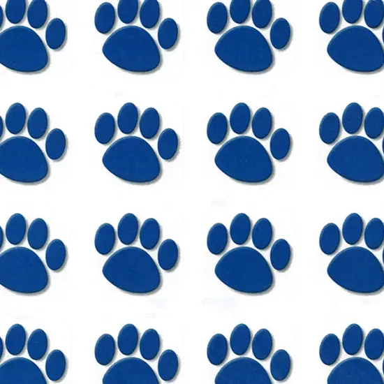 Blue Paw Prints Stickers, 1" Square, 120 Per Pack, 12 Packs {2}