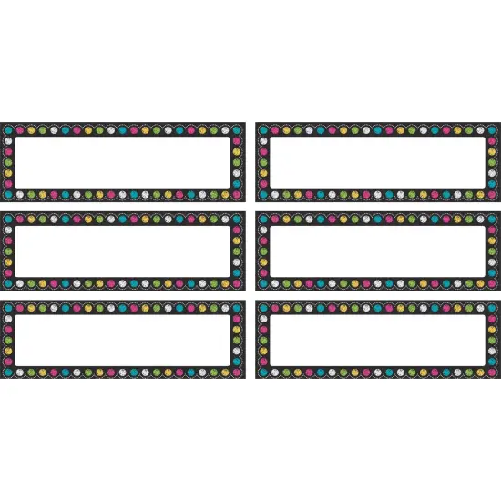 Chalkboard Brights Labels Magnetic Accents, 20 Per Pack, 3 Packs {1}